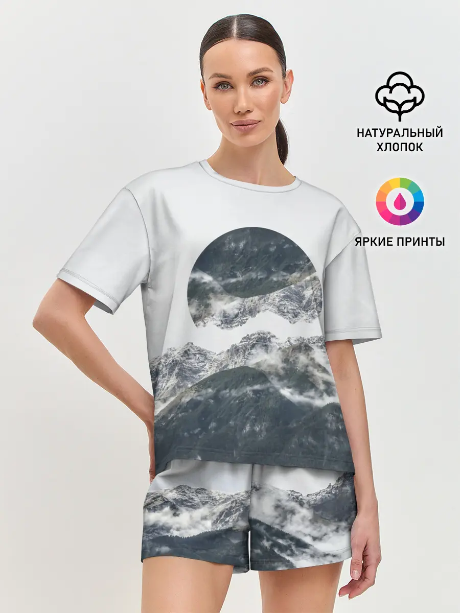 Женская пижама с шортами / Вершина Горы