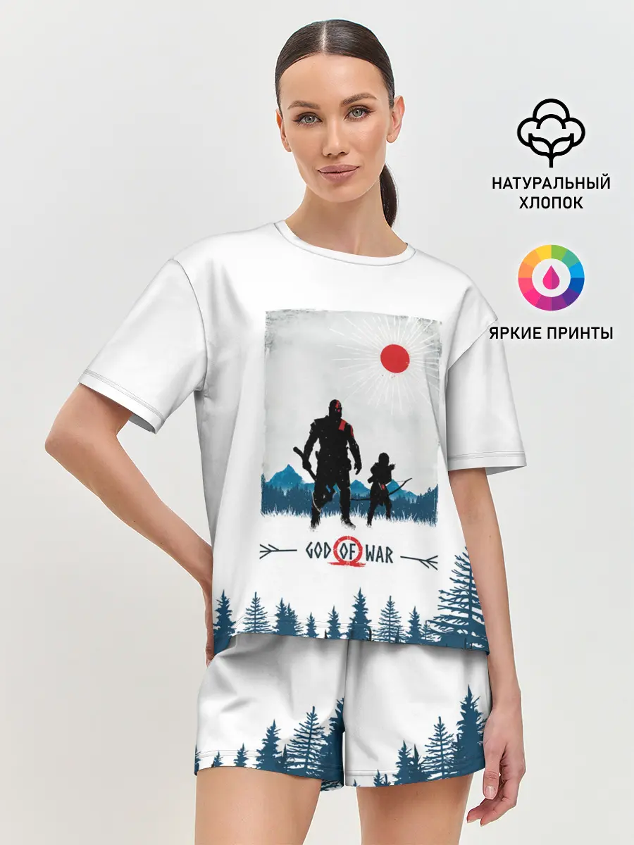 Женская пижама с шортами / God whith son