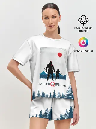 Женская пижама с шортами / God whith son