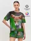 Женская пижама с шортами / Лисичка