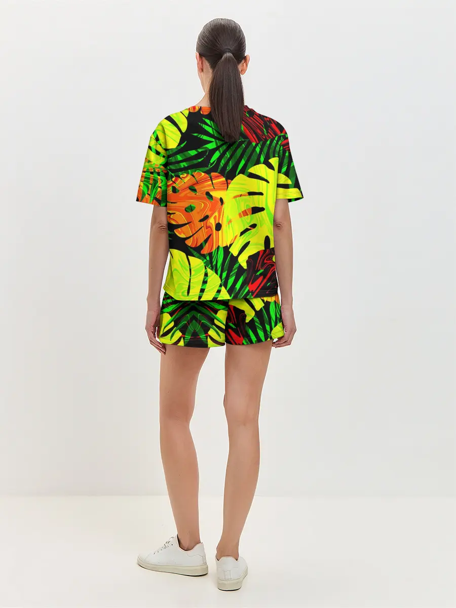 Женская пижама с шортами / ЛИСТЬЯ