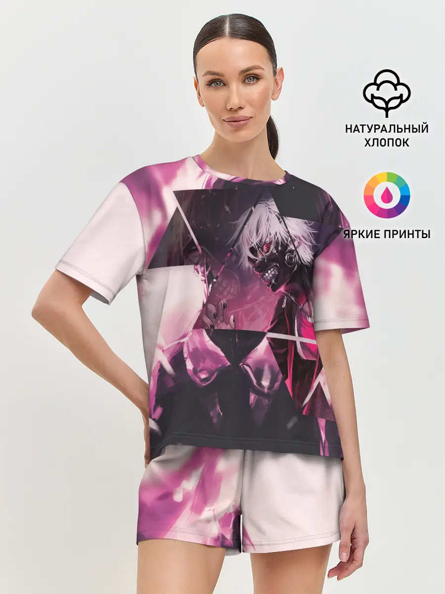 Женская пижама с шортами / Одноглазый король Канеки