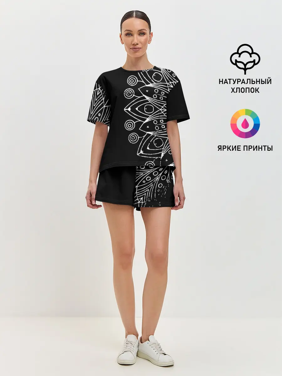 Женская пижама с шортами / Mandala
