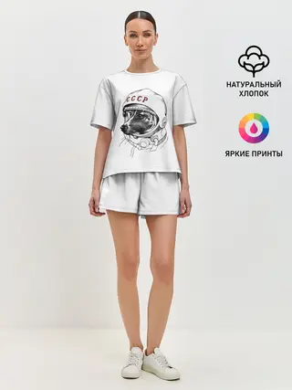 Женская пижама с шортами / Лайка. СССР