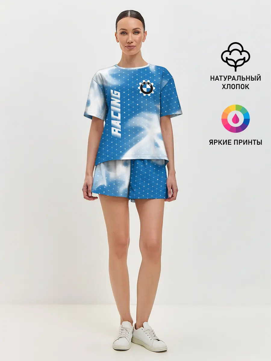 Женская пижама с шортами / БМВ - Пламя