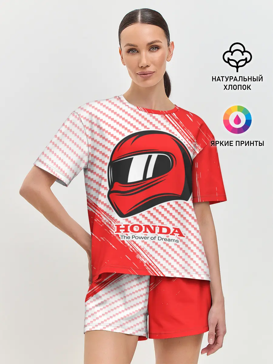 Женская пижама с шортами / Honda - Strokes