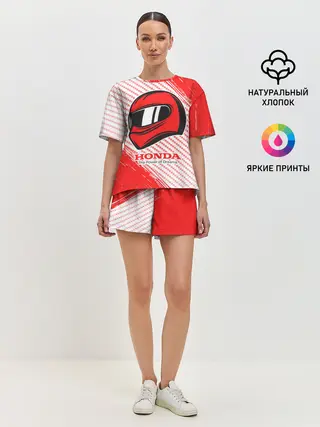 Женская пижама с шортами / Honda - Strokes