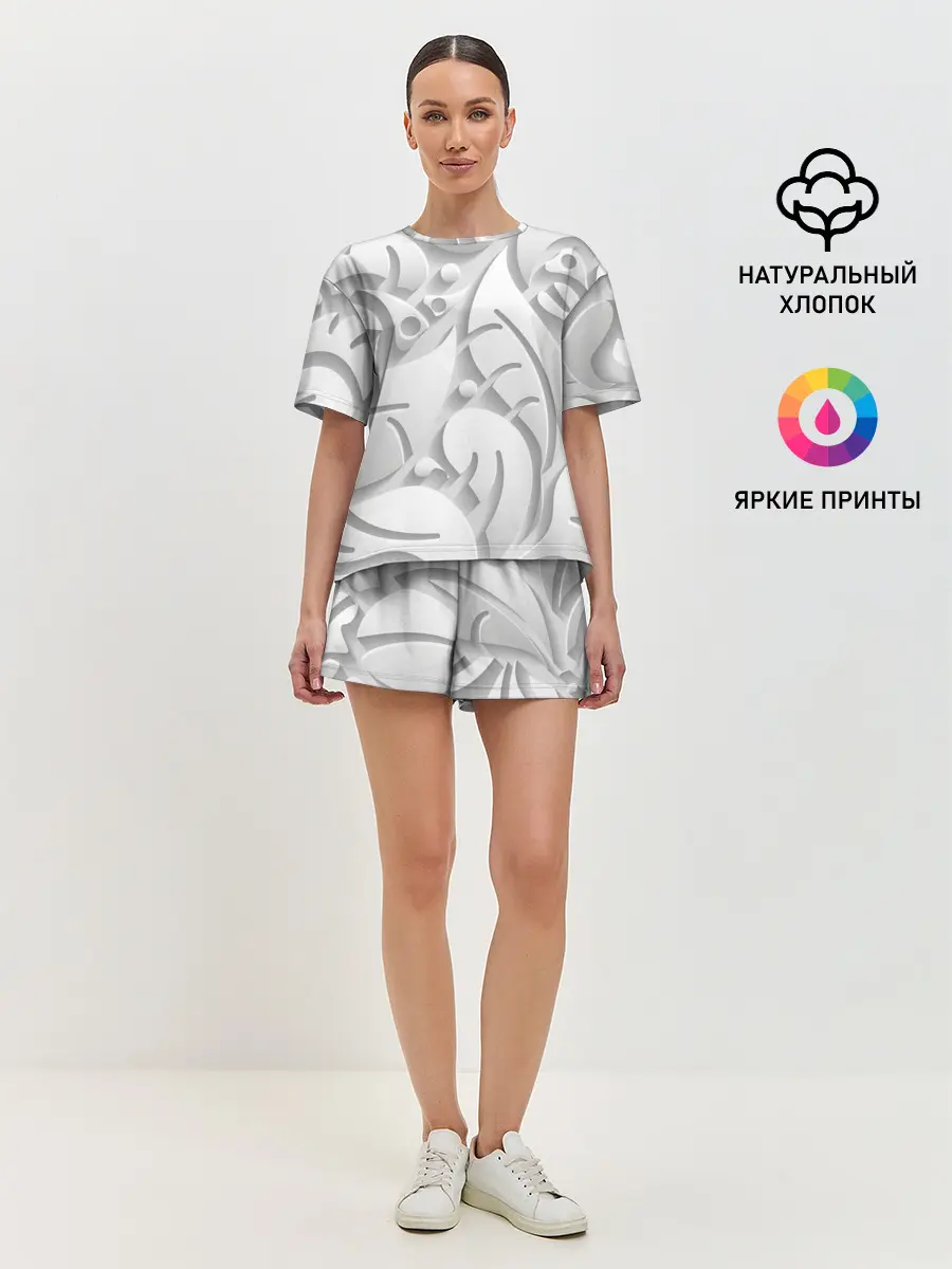 Женская пижама с шортами / SKULPTOR