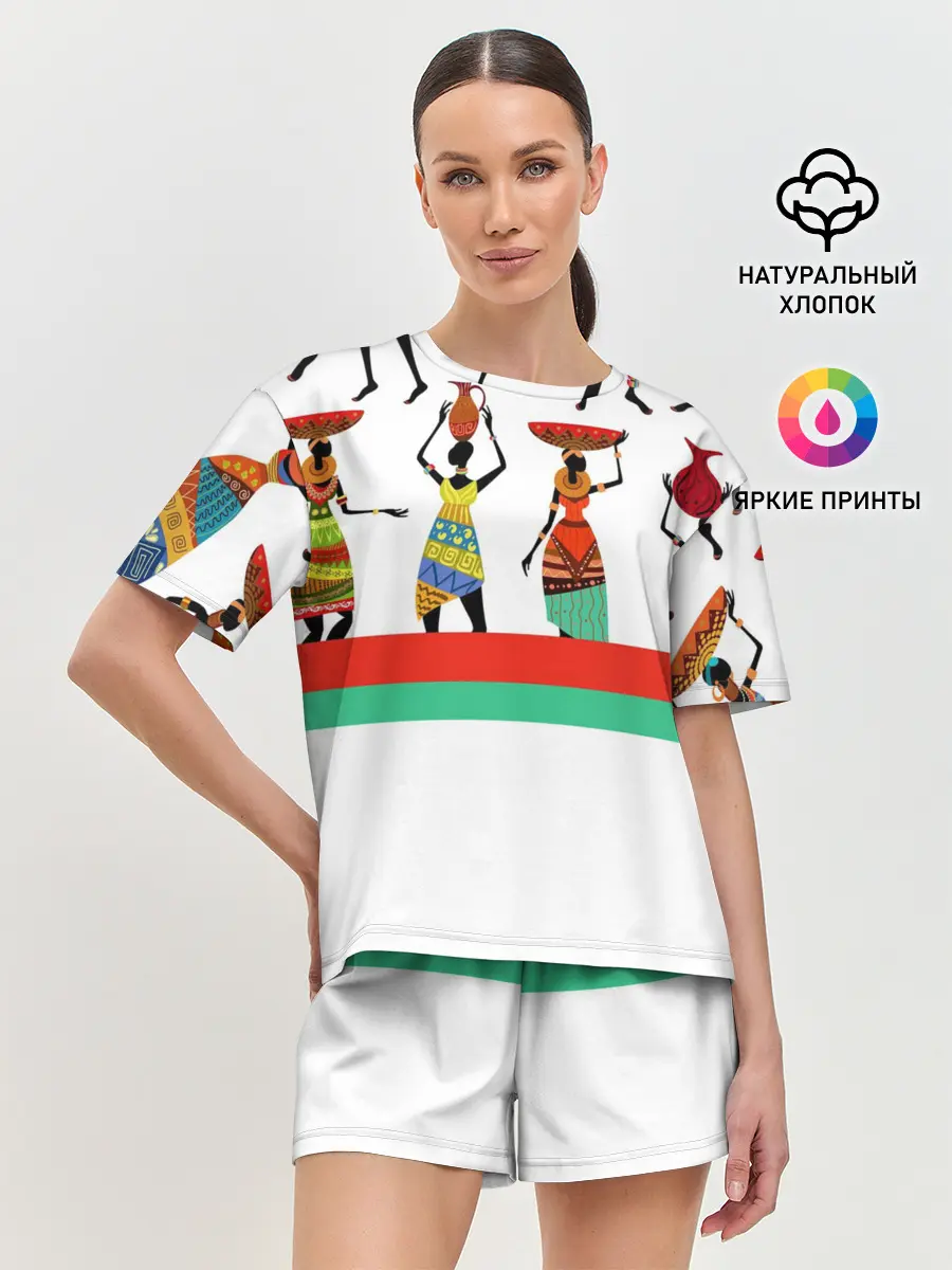 Женская пижама с шортами / Девушки