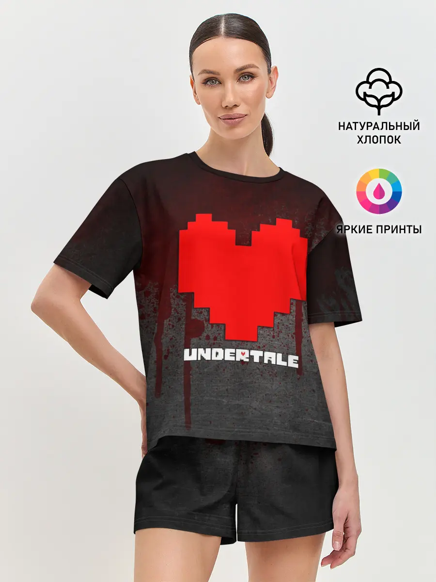 Женская пижама с шортами / UNDERTALE