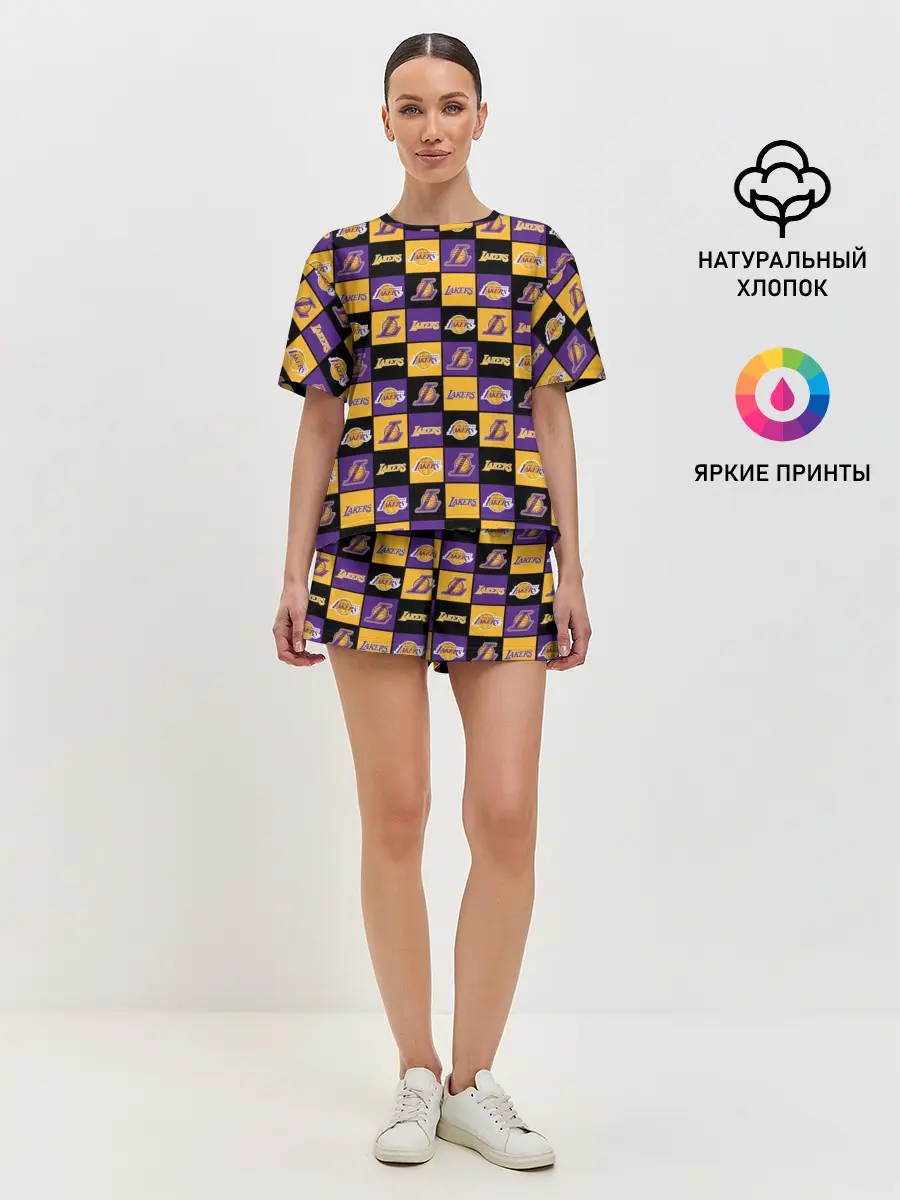 Женская пижама с шортами / LA LAKERS | ЛЕЙКЕРС