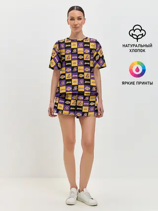 Женская пижама с шортами / LA LAKERS | ЛЕЙКЕРС
