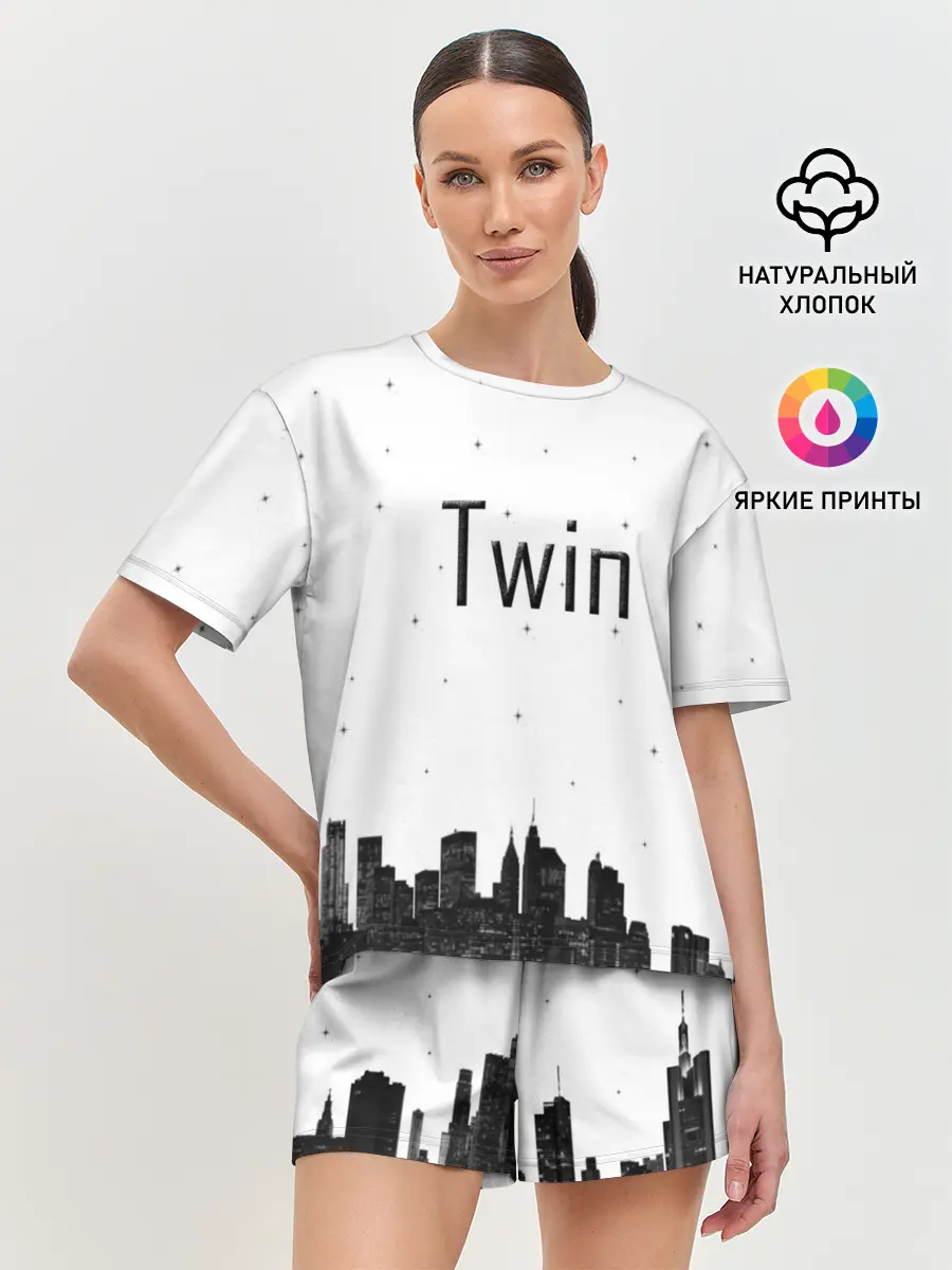 Женская пижама с шортами / Twin cities