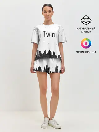 Женская пижама с шортами / Twin cities