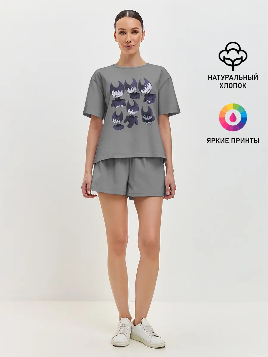 Женская пижама с шортами / Bendy And The Ink Machine