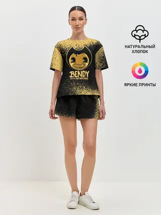Женская пижама с шортами / Bendy And The Ink Machine