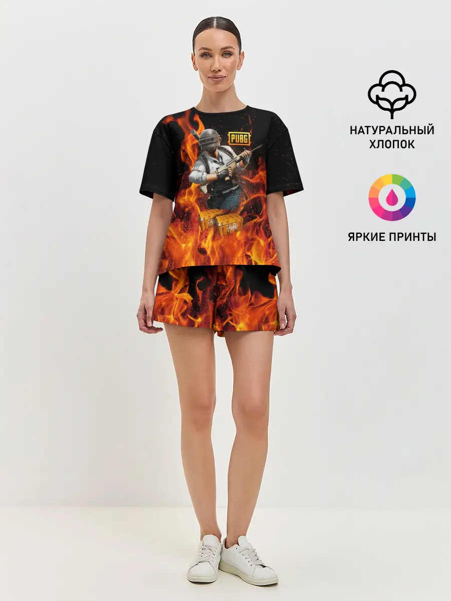 Женская пижама с шортами / PUBG