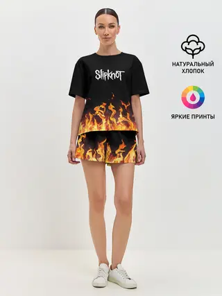 Женская пижама с шортами / Slipknot