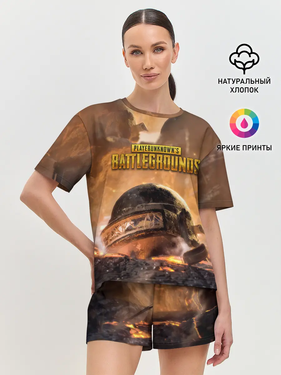 Женская пижама с шортами / PlayerUnknowns Battlegrounds