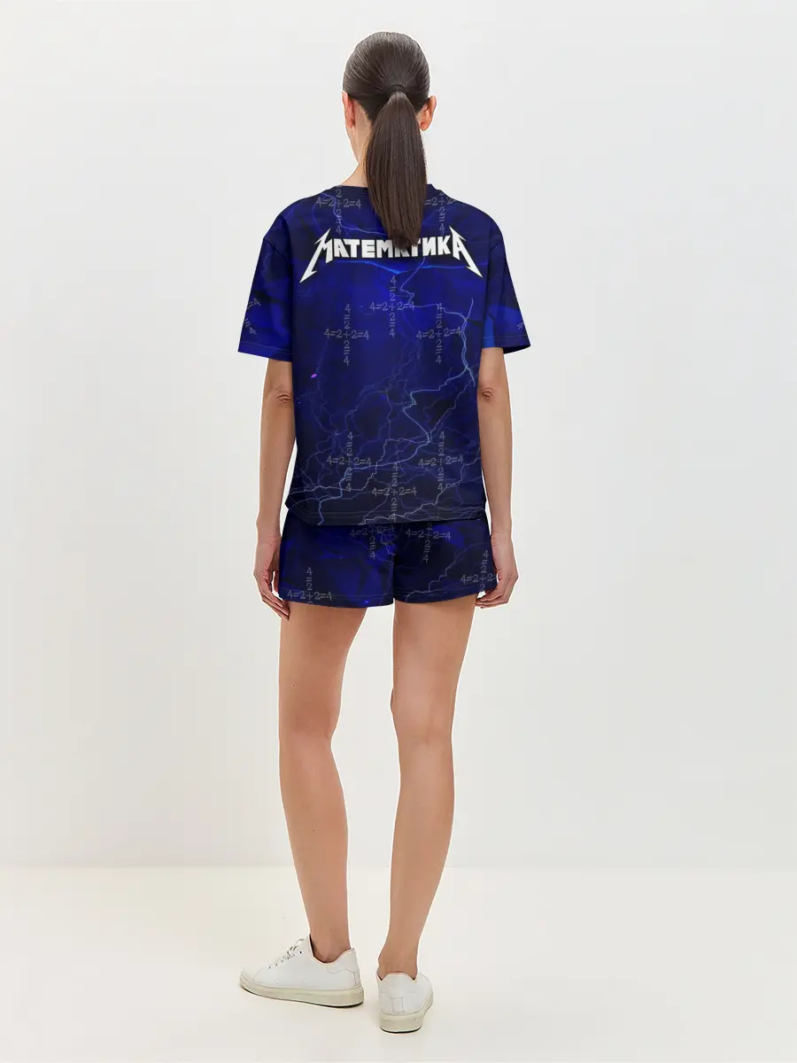 Женская пижама с шортами / Математика - тяжелая наука