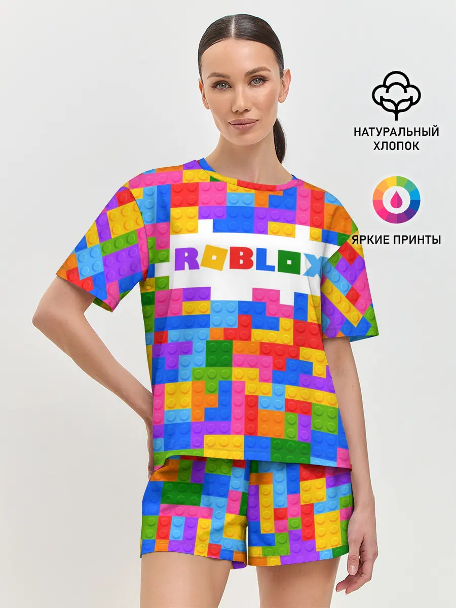Женская пижама с шортами / ROBLOX LEGO