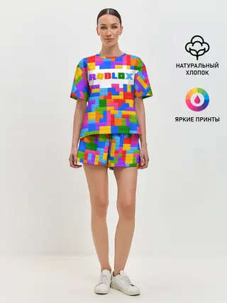 Женская пижама с шортами / ROBLOX LEGO