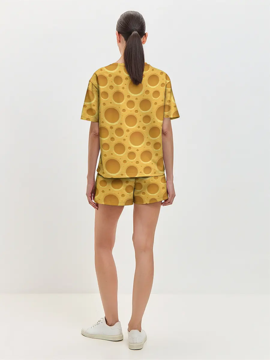 Женская пижама с шортами / Сыр