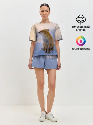 Женская пижама с шортами / Лисичка