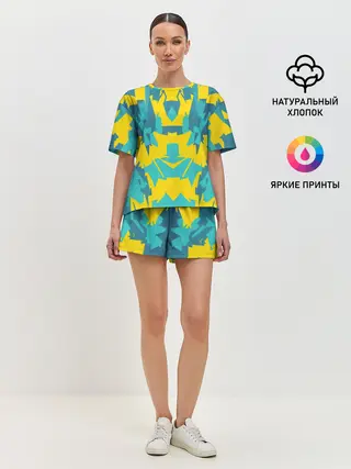 Женская пижама с шортами / ИГРОВОЙ РАСКРАС