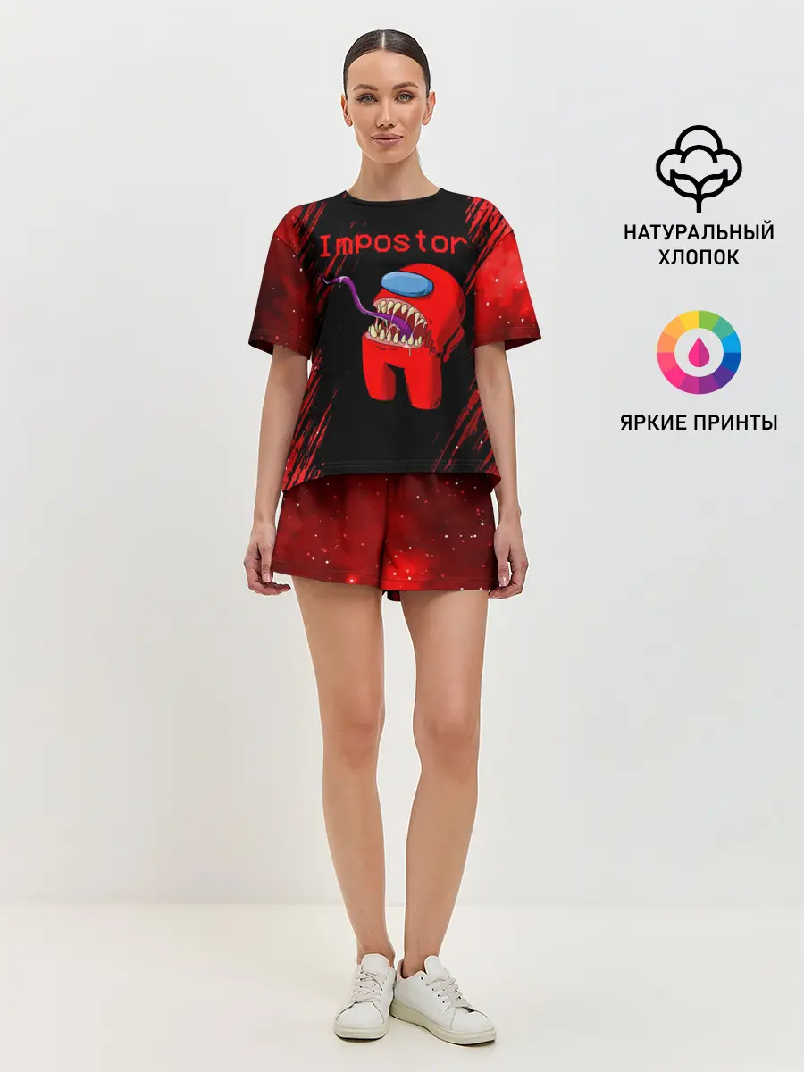 Женская пижама с шортами / AMONG US - IMPOSTOR