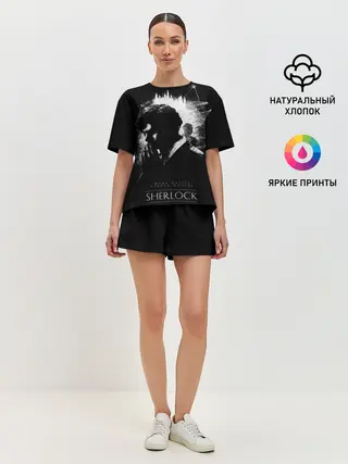 Женская пижама с шортами / Шерлок Холмс