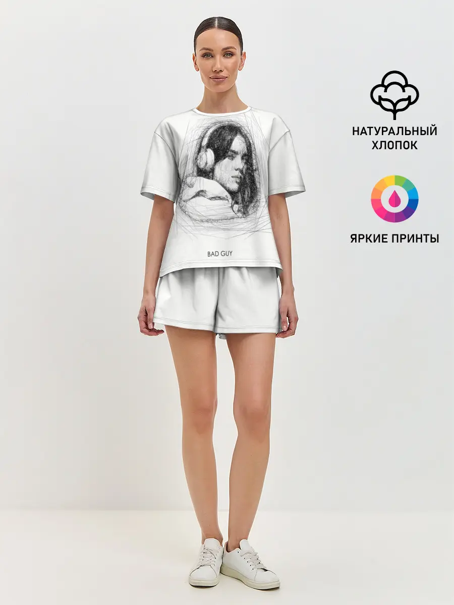 Женская пижама с шортами / Billie Eilish