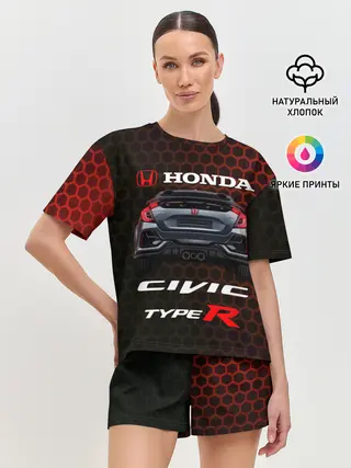 Женская пижама с шортами / Honda Civic Type R.