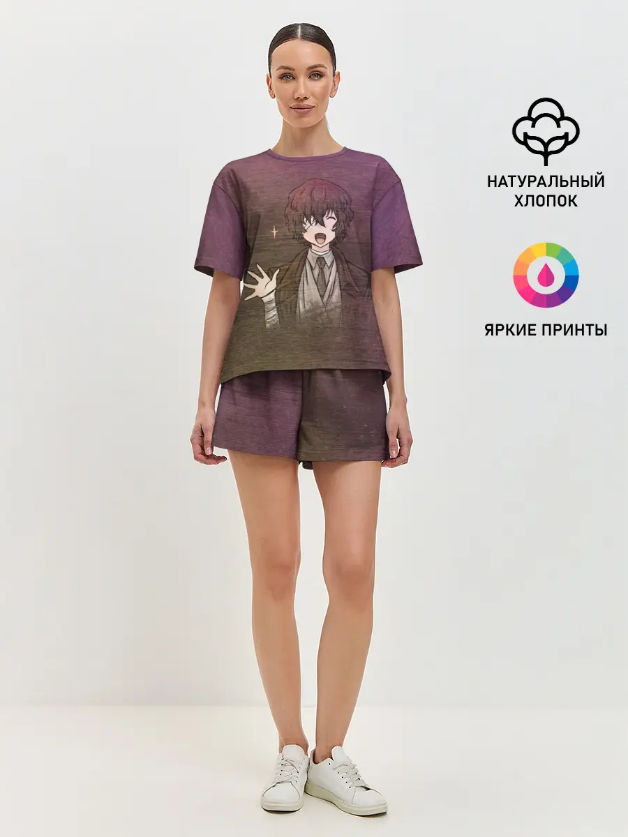 Женская пижама с шортами / Дазай Осаму