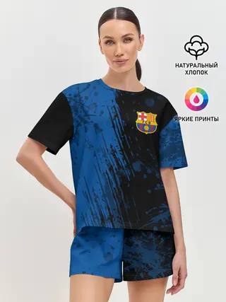 Женская пижама с шортами / FC Barcelona / ФК Барселона.
