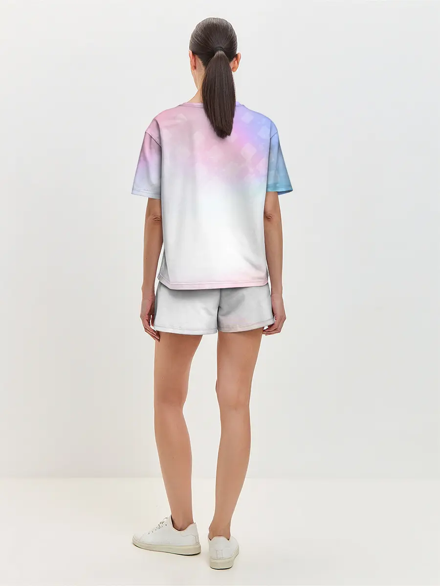 Женская пижама с шортами / Единорог