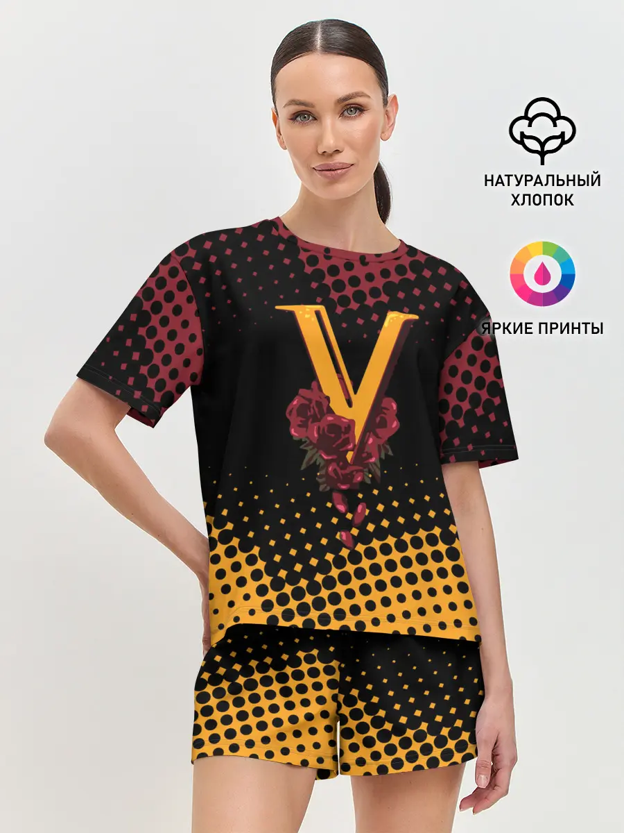 Женская пижама с шортами / CYBERPUNK 2077 / VALENTINO.