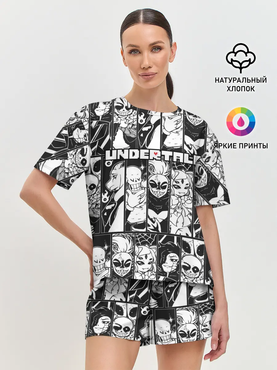 Женская пижама с шортами / UNDERTALE