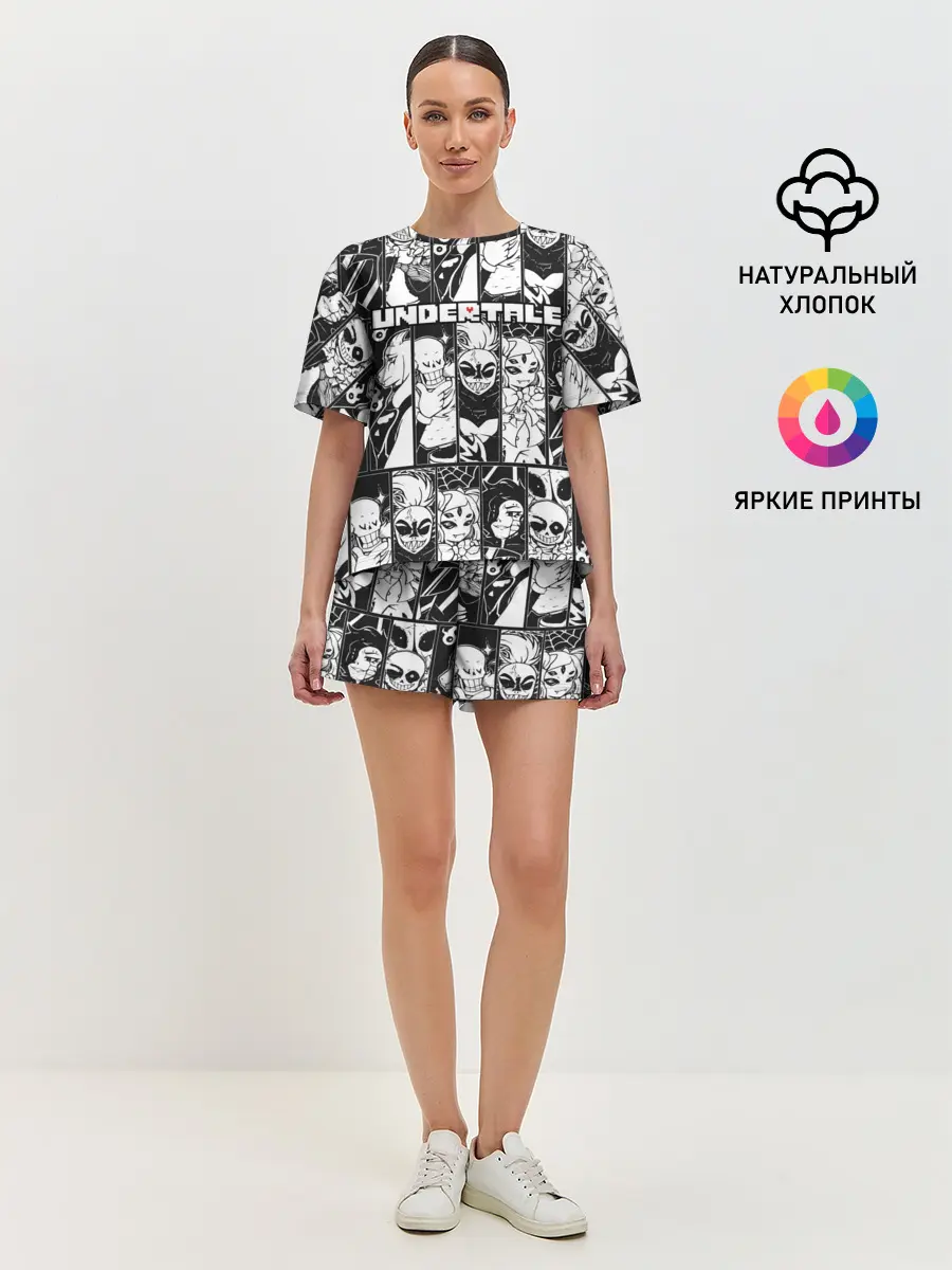 Женская пижама с шортами / UNDERTALE