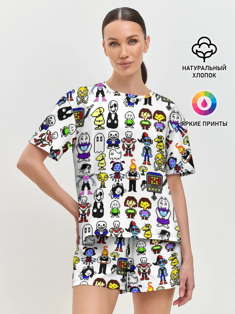 Женская пижама с шортами / UNDERTALE