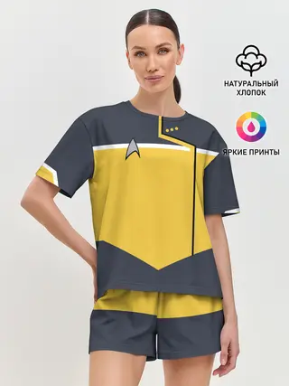 Женская пижама с шортами / Звездный костюм № 2