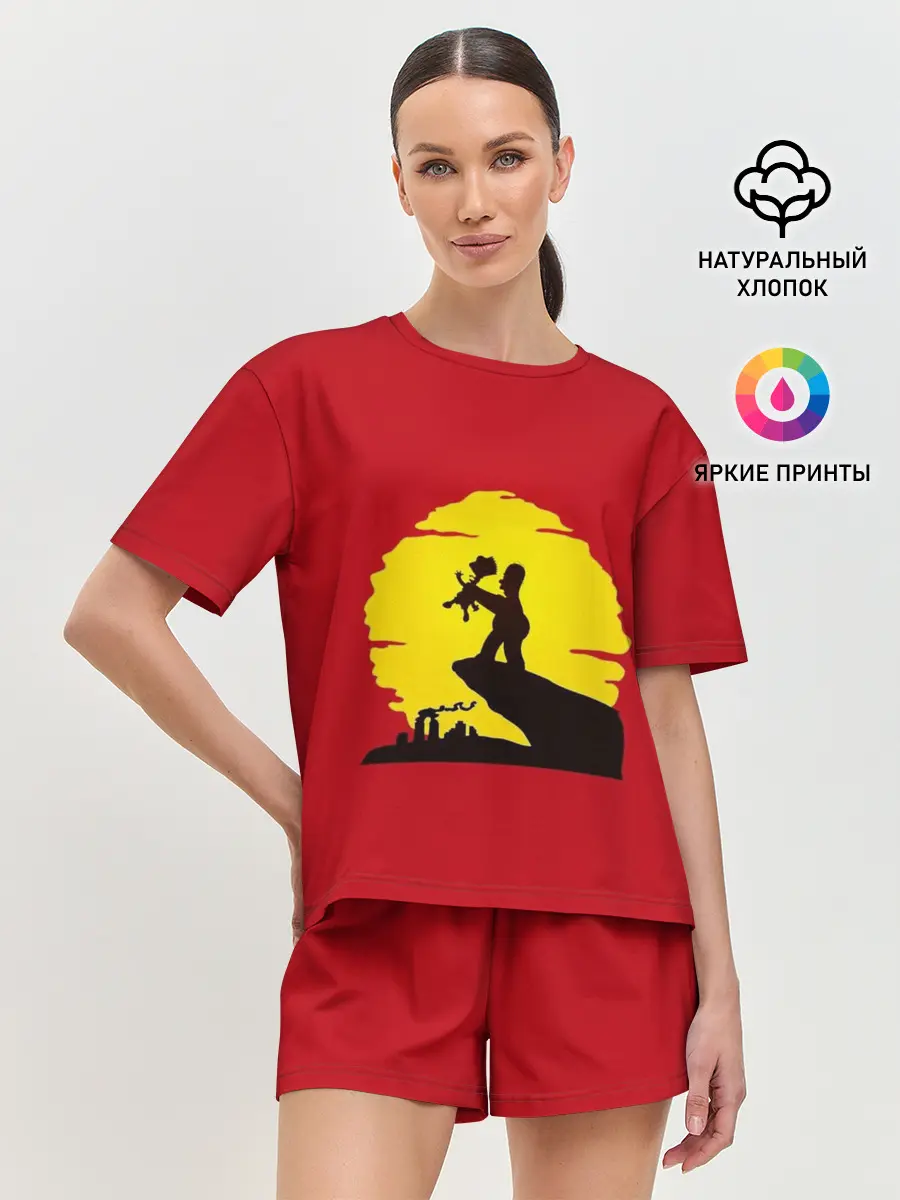 Женская пижама с шортами / КОРОЛЬ БАРТ