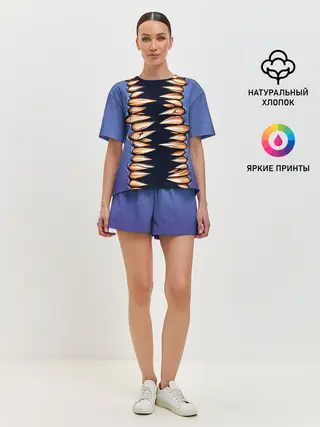 Женская пижама с шортами / кусь