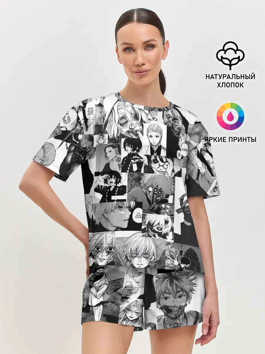 Женская пижама с шортами / Токийский гуль