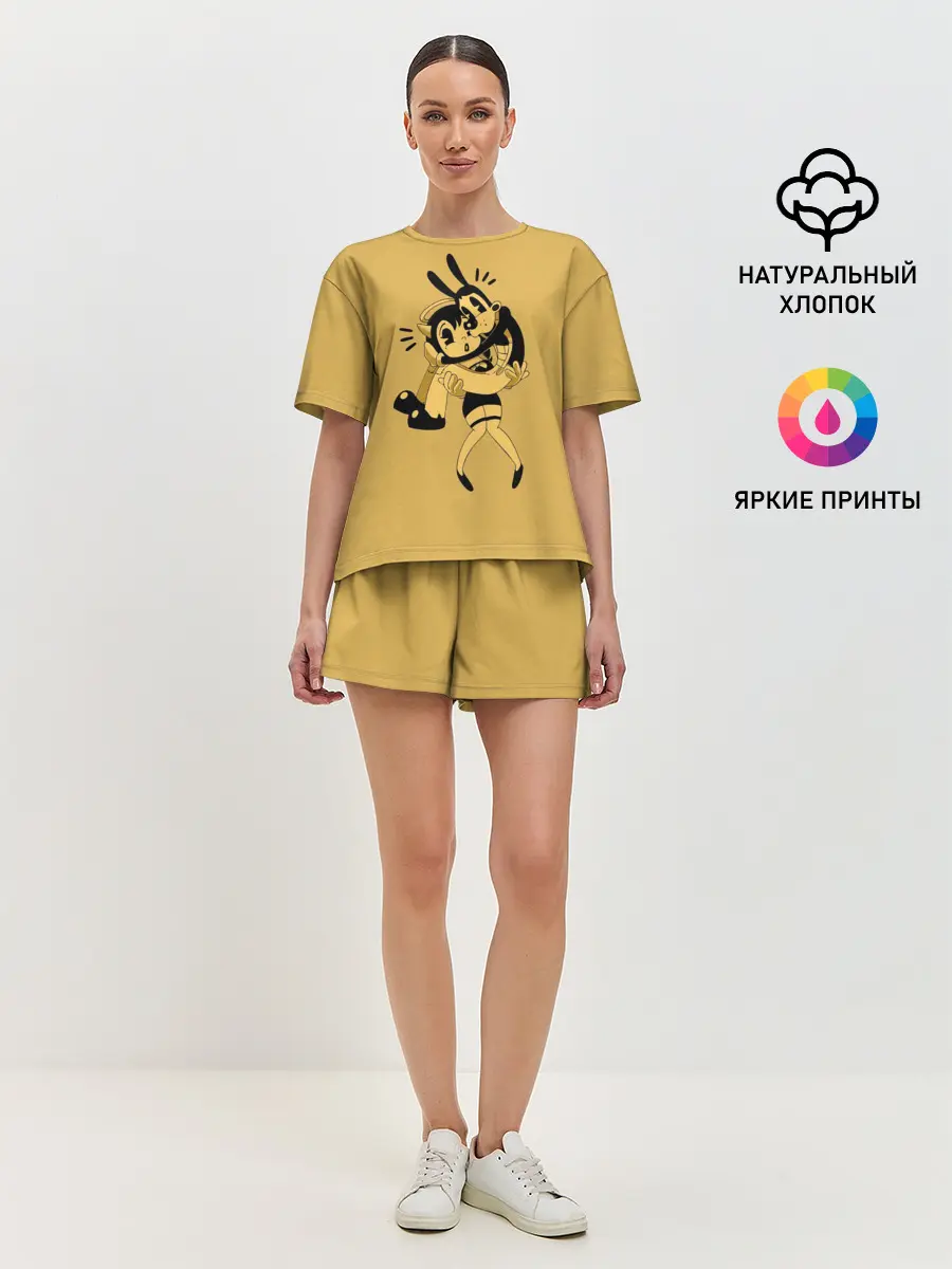 Женская пижама с шортами / Bendy And The Ink Machine