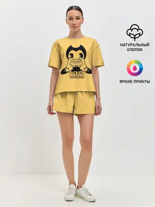 Женская пижама с шортами / Bendy And The Ink Machine