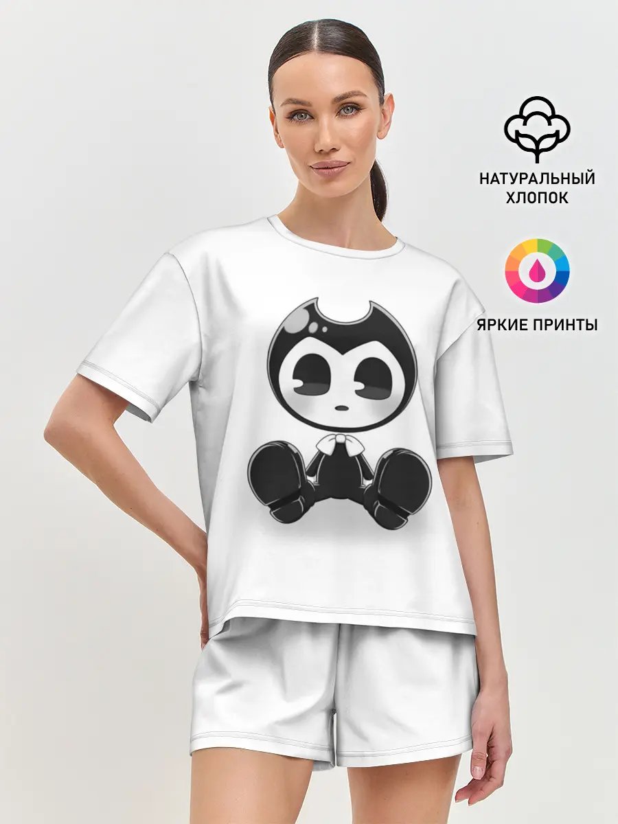 Женская пижама с шортами / Bendy And The Ink Machine