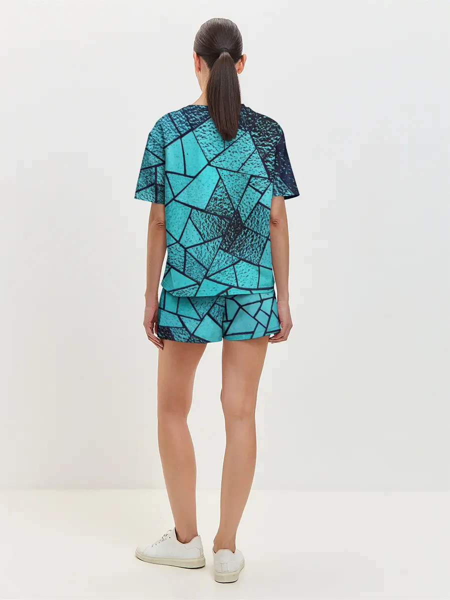 Женская пижама с шортами / НЕОНОВЫЙ ВИТРАЖ