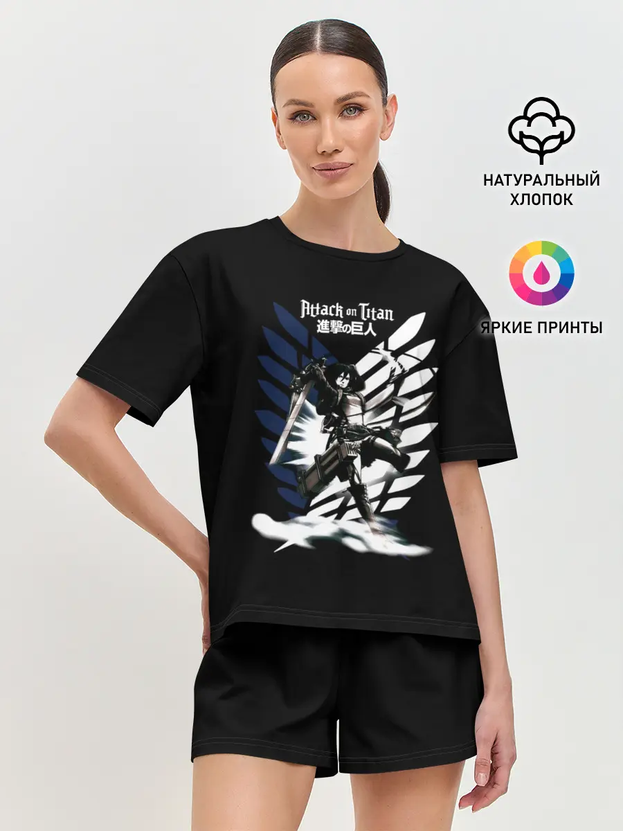 Женская пижама с шортами