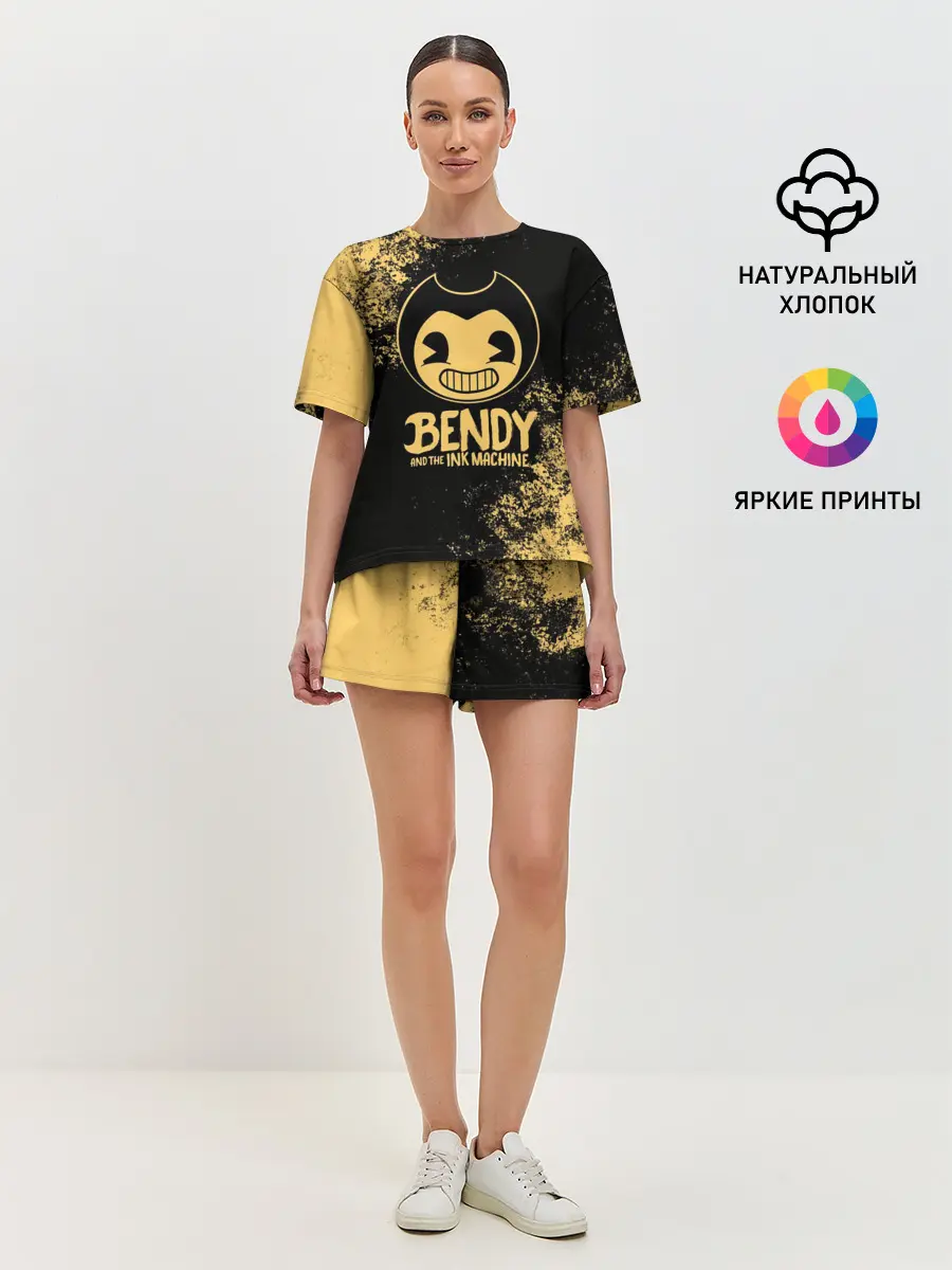 Женская пижама с шортами / Bendy And The Ink Machine